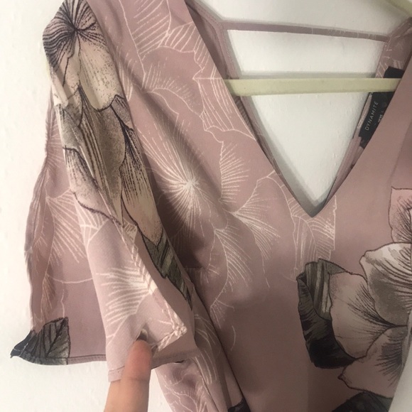 Mauve pink floral blouse - Picture 6 of 6